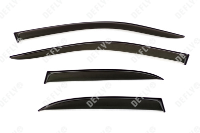 Дефлекторы окон Geely MK, 2008- 2015, седан