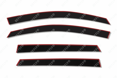 Дефлекторы окон 2D Geely Coolray, 2018-н.в., комплект 4 шт.