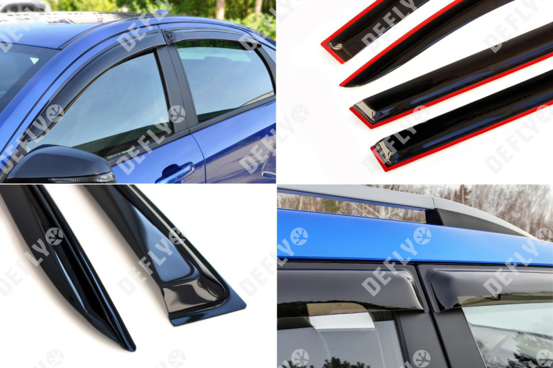 Дефлекторы окон Toyota Corolla (E100), 1991-1997, седан