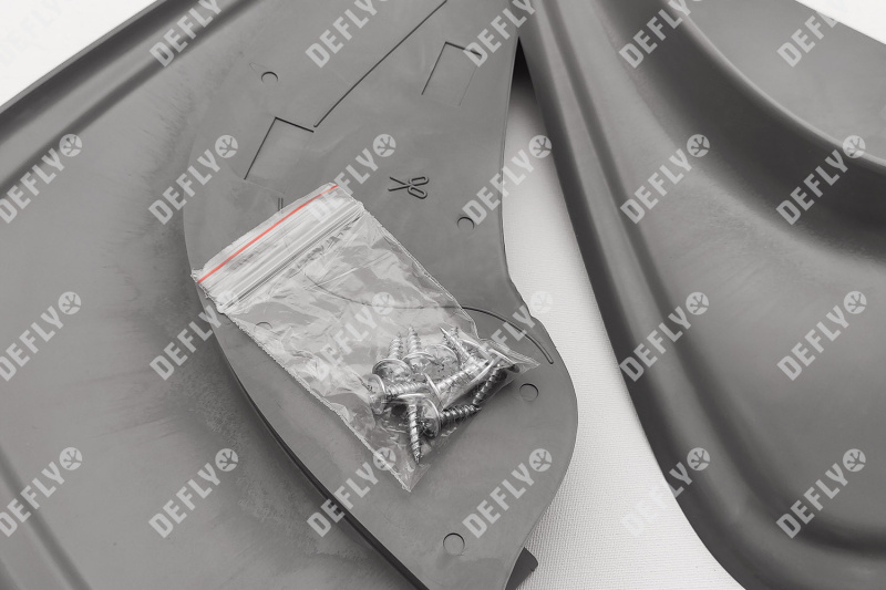 Брызговики универсальные серые, комплект