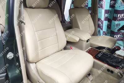Чехлы на сиденья Lexus LX470, 1998-2007, 5 мест, экокожа бежевая