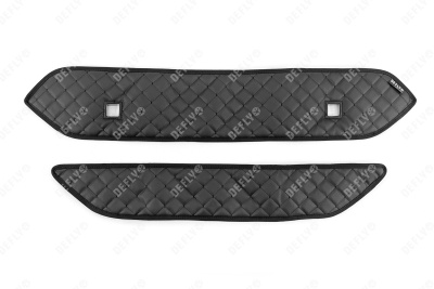 Утеплитель радиатора для Toyota Tank, 2016-2020, с парктроником, экокожа черная 