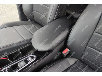 Чехлы на сиденья Geely Coolray, 2023-н.в., рестайлинг, экокожа черная