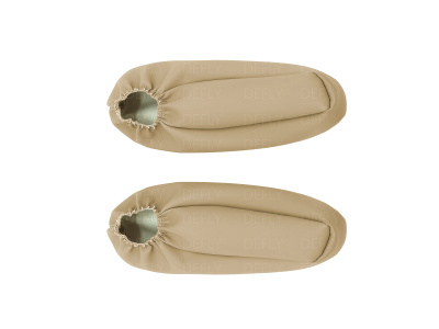 Чехлы на подлокотники переднего ряда Lexus RX330 (XU30), 2003-2006, экокожа бежевая, 2 шт