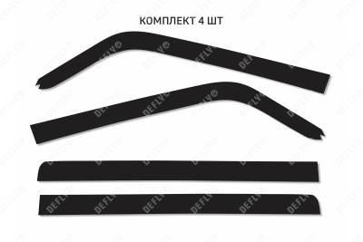 Дефлекторы окон 2D Tank 300, 2021-н.в., комплект 4 шт.