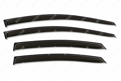 Дефлекторы окон Kia Rio (QB), 2011 - 2017, седан 