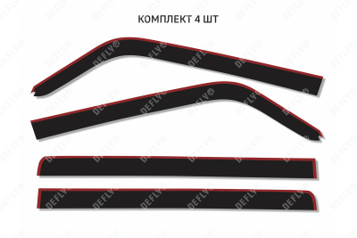 Дефлекторы окон 2D Tank 300, 2021-н.в., комплект 4 шт.