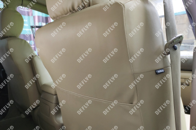 Чехлы на сиденья Lexus LX470, 1998-2007, 5 мест, экокожа бежевая