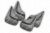 Брызговики универсальные серые, комплект