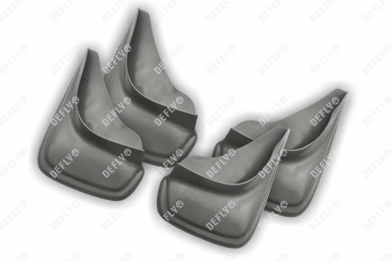 Брызговики универсальные серые, комплект