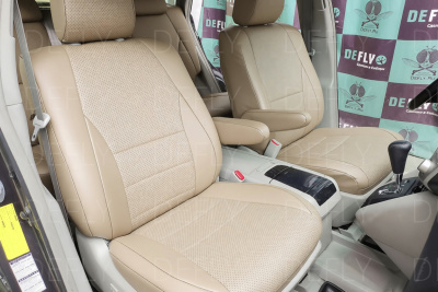 Чехлы на сиденья Lexus RX330 (XU30), 2003-2006, экокожа бежевая