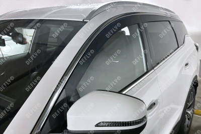 Дефлекторы окон 2D Chery Tiggo 7 Pro Max, 2022-н.в., комплект 6 шт.