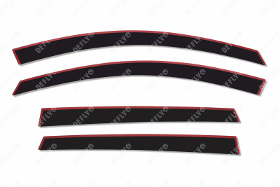 Дефлекторы окон 2D Haval M6, 2021-н.в., комплект 4 шт.