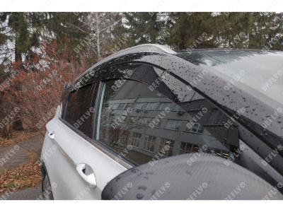Дефлекторы окон 2D Geely Coolray, 2018-н.в., комплект 4 шт.