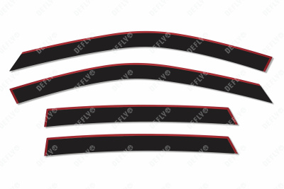 Дефлекторы окон 2D Haval Jolion, 2020-н.в., комплект 4 шт.