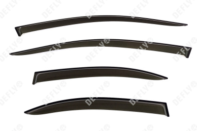 Дефлекторы окон Mitsubishi Lancer (CY), 2007-2017, седан