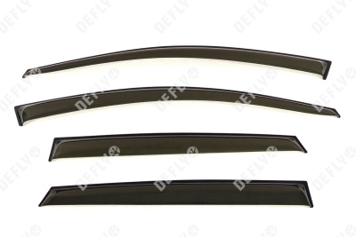 Дефлекторы окон Kia Rio (QB), 2012-2017, хэтчбек 