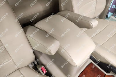 Чехлы на сиденья Lexus LX470, 1998-2007, 5 мест, экокожа бежевая