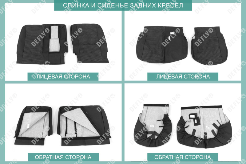 Чехлы на сиденья Honda Freed (GB5, GB6, GB7, GB8), 2016-2024, 5 мест, жаккард