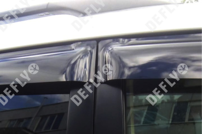 Дефлекторы окон Toyota Land Cruiser Prado (J120), 2002-2009, 5 дверей