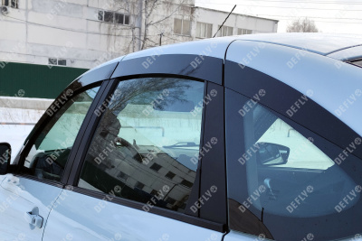 Дефлекторы окон 2D Lada Granta 2018-н.в., лифтбек, комплект 4 шт.