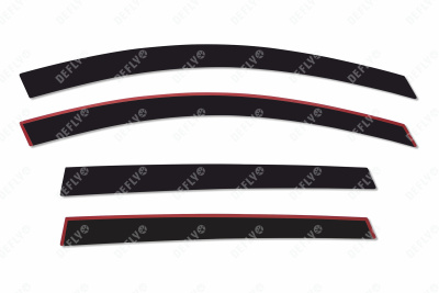 Дефлекторы окон 2D Haval M6, 2021-н.в., комплект 4 шт.