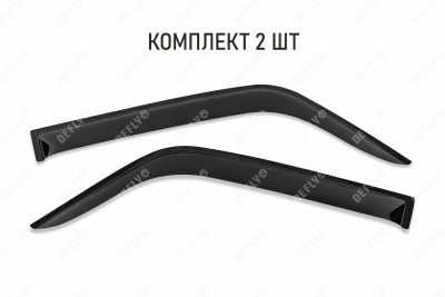 Дефлекторы окон Lada Niva 4x4 (2121), 1977-2021, 3 двери, комплект 2 шт.