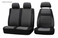 Чехлы на сиденья УАЗ Профи, 2017-н.в., 3 места, жаккард