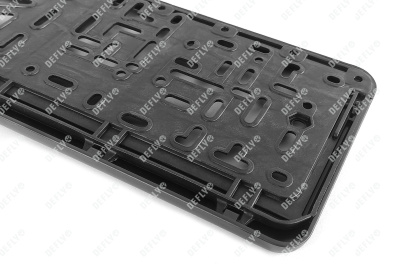 Рамка для номера автомобиля с защелкой, пластиковая, черная, TOYOTA серебро 