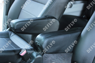 Чехлы на сиденья Mitsubishi Delica, 1997-2007, 7 мест, экокожа черная