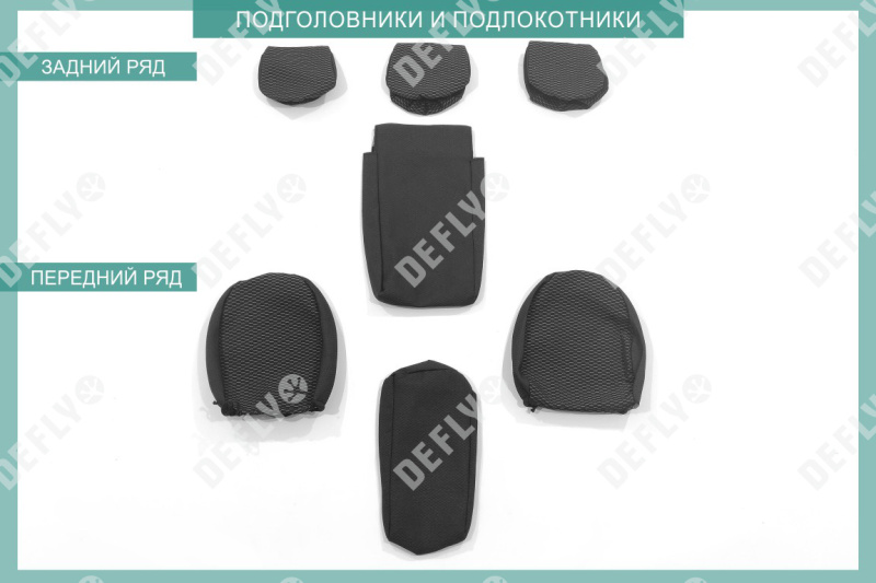 Чехлы на сиденья Nissan Qashqai (J11), 2013-2022, жаккард