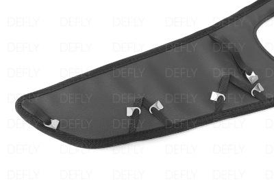 Утеплитель радиатора для Honda Fit (GE, GP), 2010-2013, рестайлинг, экокожа черная 