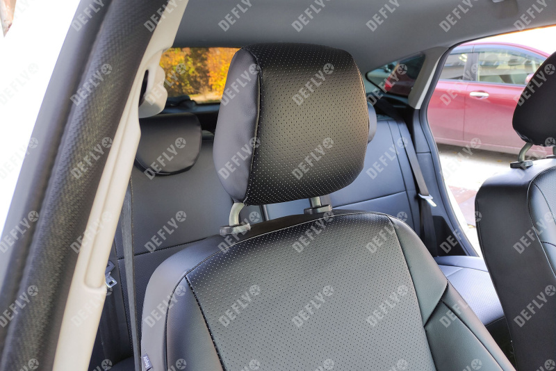 Чехлы на сиденья Ford Focus 3, 2010-2019, Trend Sport, Titanium, экокожа черная