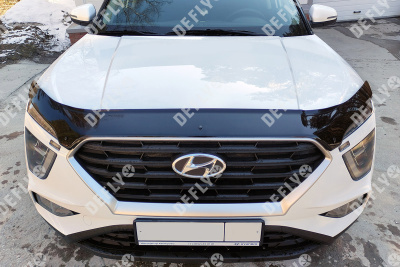 Дефлектор капота NEOFIX Hyundai Creta (SU2), 2020-2022, полноразмерный 