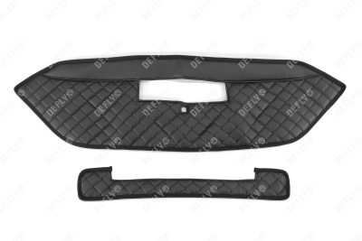 Утеплитель радиатора для Haval M6, 2021-н.в., экокожа черная