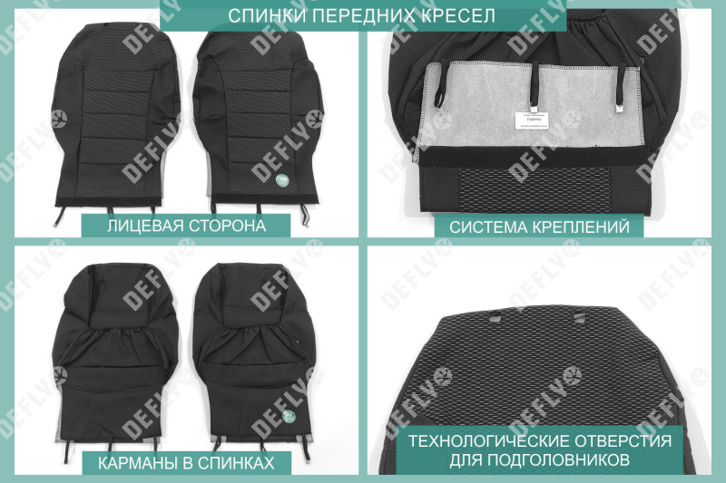 Чехлы на сиденья Honda Stepwgn (RF3, RF4), 2001-2003, 5 мест, жаккард 