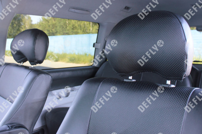 Чехлы на сиденья Mitsubishi Delica, 1997-2007, 7 мест, экокожа черная
