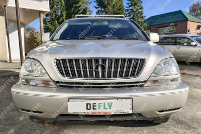 Утеплитель радиатора для Toyota Harrier, Lexus RX300 (XU10), 1997-2003, экокожа черная