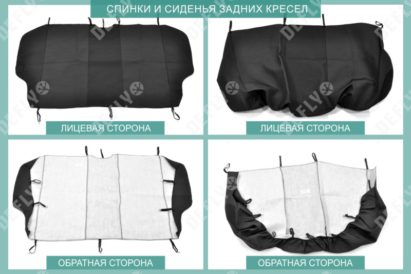Чехлы на сиденья ВАЗ 2109/21099/2114/2115, Лада Нива (2131), 1993-2019, дополнительная боковая поддержка, жаккард черный/серый