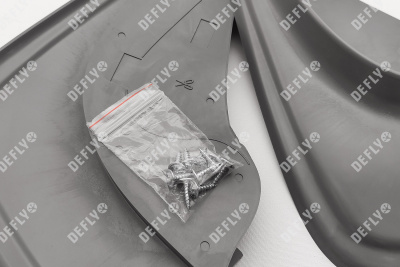 Брызговики универсальные серые, комплект