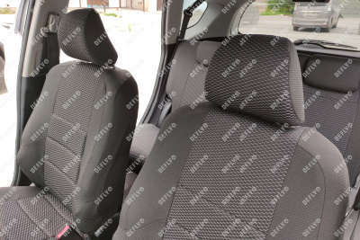 Чехлы на сиденья Honda Fit (GE, GP), 2007-2013, жаккард