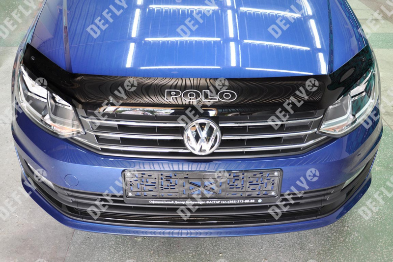 Дефлектор капота Volkswagen Polo, 2015-2020