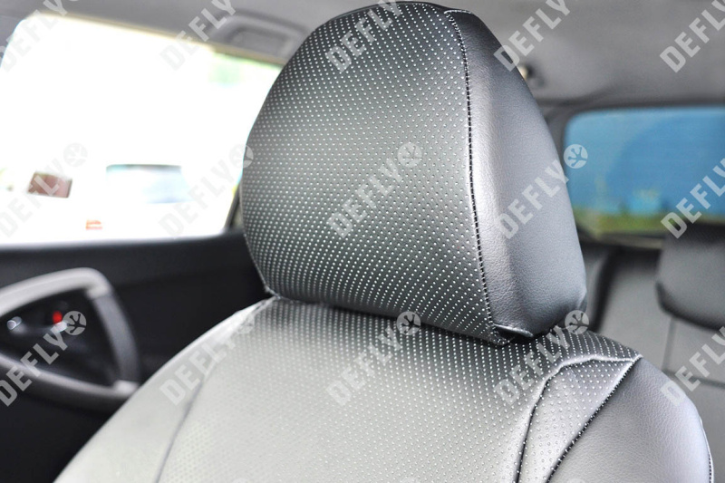 Чехлы на сиденья Toyota RAV4 (XA30), 2005-2013, экокожа черная