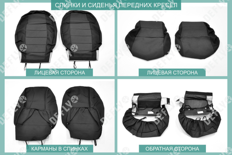 Чехлы на сиденья Kia Sportage (SL), 2010-2016, жаккард 