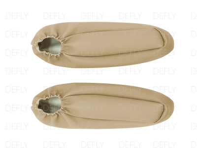 Чехлы на подлокотники переднего ряда Toyota Ipsum/Gaia (SXM10), 1996-2004, экокожа бежевая, 2 шт.