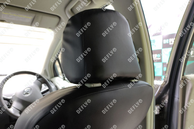 Чехлы на сиденья Toyota Vitz (XP90), 2005-2010, задний ряд 60/40, экокож.черн./экокож. перф.черн.