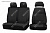 Чехлы на сиденья ГАЗ ГАЗон Некст, 2014-н.в., экокожа черная/замша черная