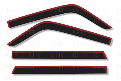 Дефлекторы окон 2D Лада Нива 4x4 (2121), 1977-н.в., 3 двери, комплект 4 шт.