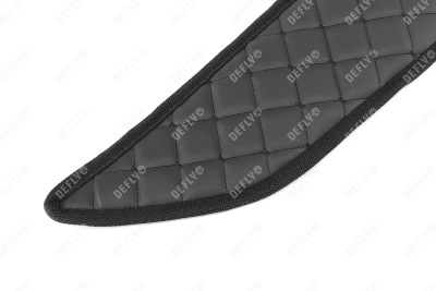 Утеплитель радиатора для Hyundai Solaris (RB), 2014-2017, рестайлинг, экокожа черная