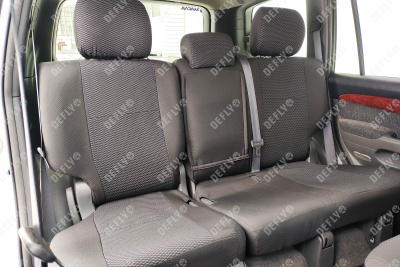 Чехлы на сиденья Toyota Land Cruiser Prado (J120), 2002-2009, левый руль, жаккард 
